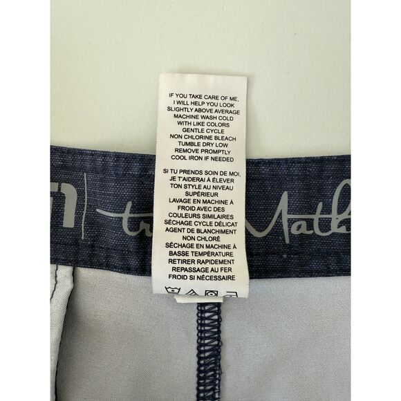 Travis Mathew Men's Parked The Shark Swim Trunk Boardshorts Pockets Size 36 - Picture 5 of 14